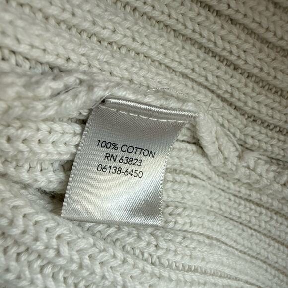 Christopher & Banks Cardigan Textured Knit Full Zip Sweater Costal Grandma L - Picture 4 of 6